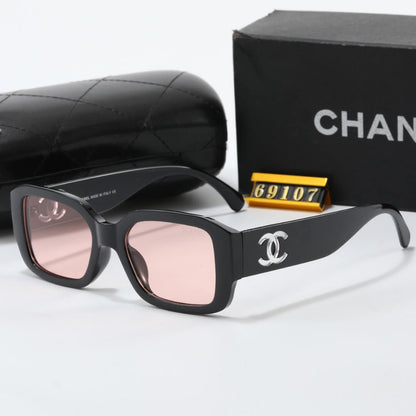 Chic Transparent Double C Design Sunglasses