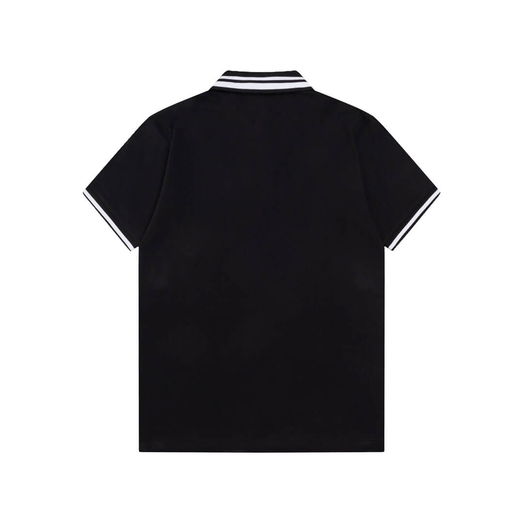 Letter Embroidery Polo T Shirt