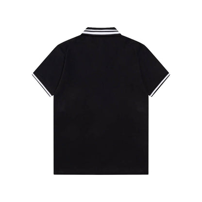 Letter Embroidery Polo T Shirt