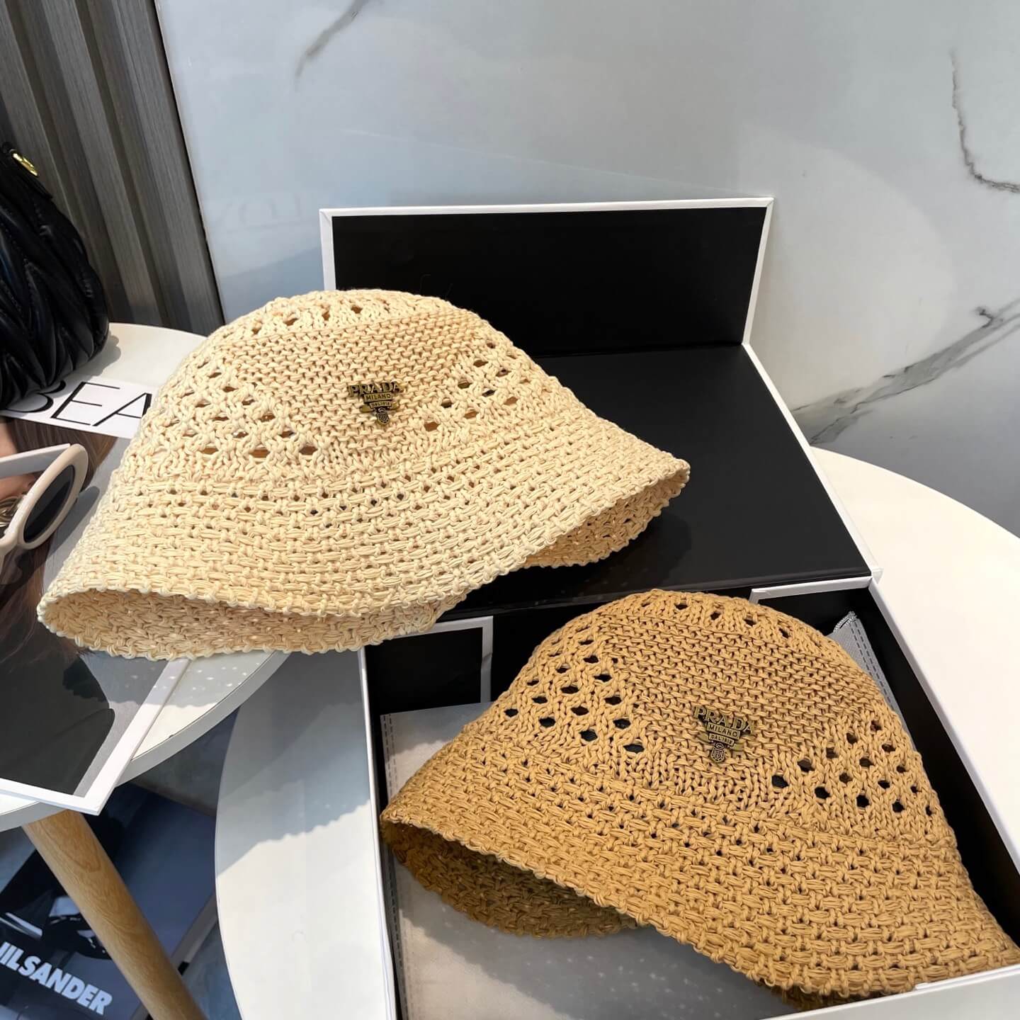 Elegant Holiday Style Thin Knitted Bucket Hat