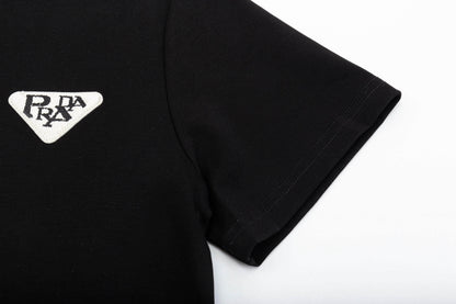 Triangle Embroidery T Shirt