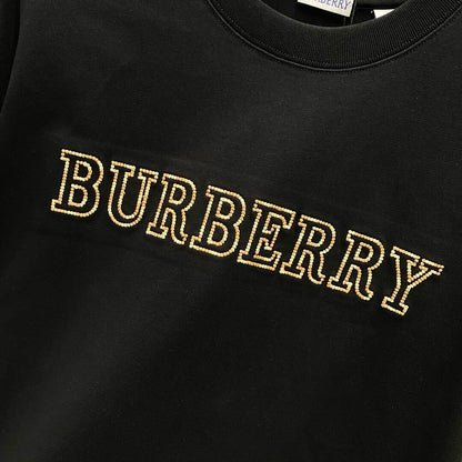 Brown Letter Embroidery T Shirt