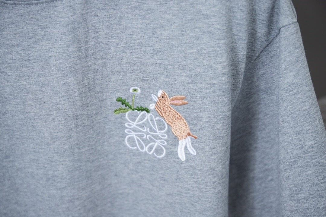 Rabbit Embroidery T Shirt