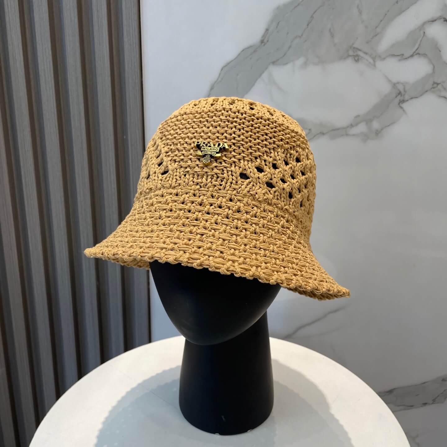 Elegant Holiday Style Thin Knitted Bucket Hat