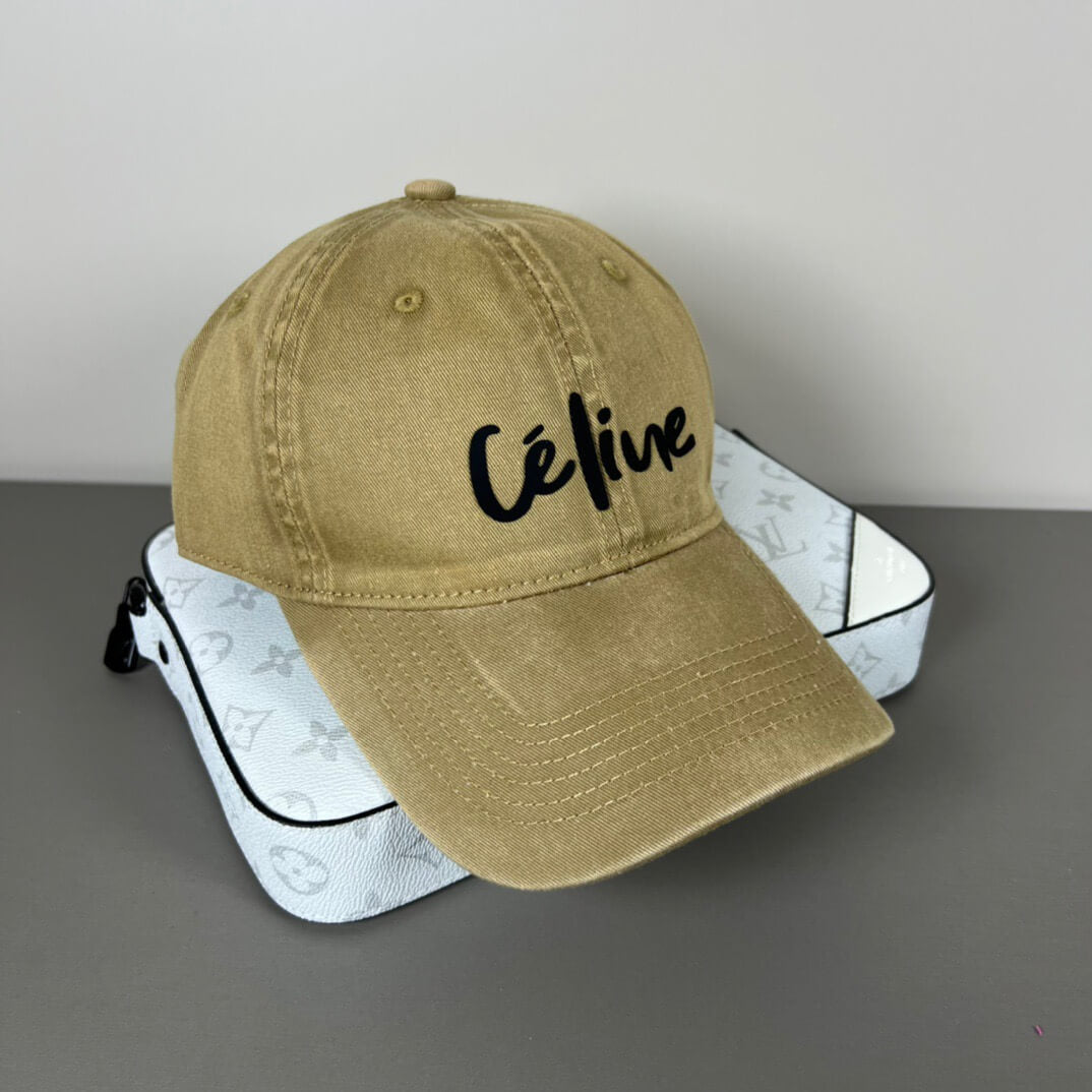 Casual Style Distressed Craft Art Font Printed Cap