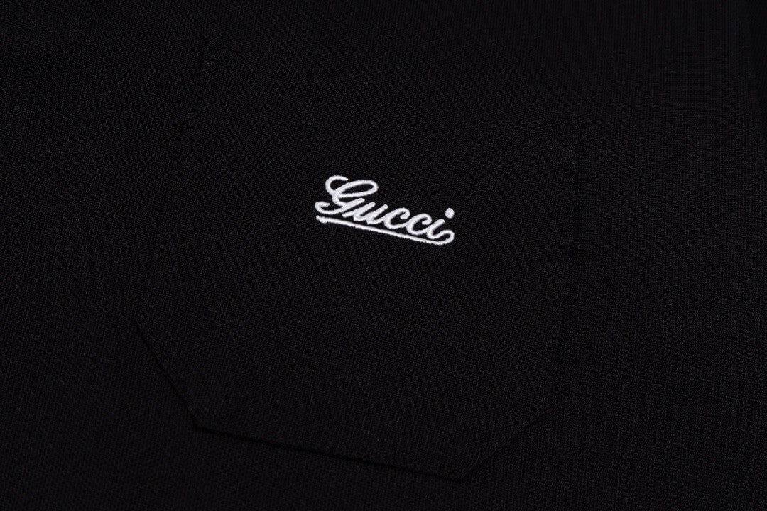 Letter Embroidery Polo T Shirt