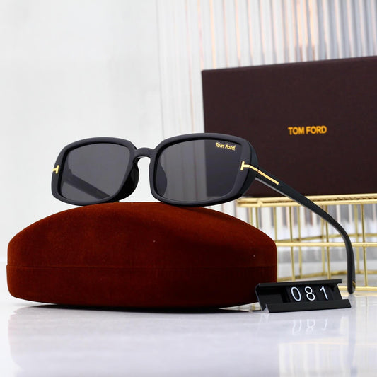 Retro Minimalist Square Frame Thin Temple Sunglasses