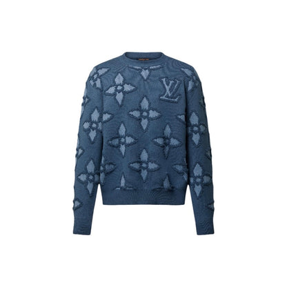 Blue crew neck sweater