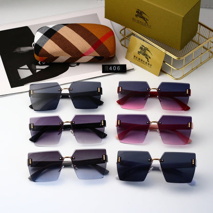 Square frameless sunglasses