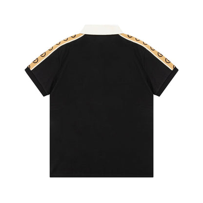 Double G Patchwork Polo Shirt