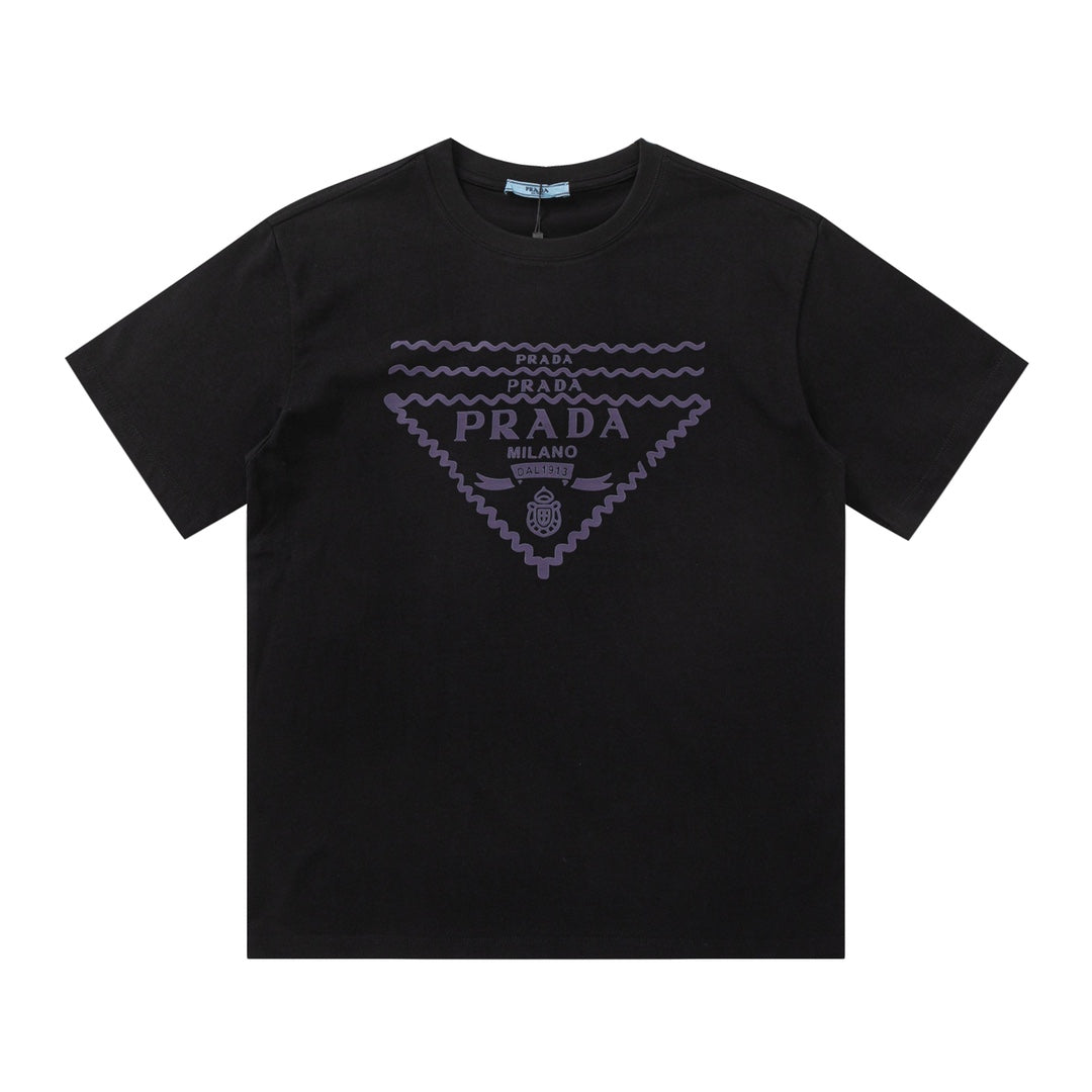 Wavy Triangle Print T Shirt