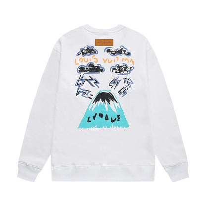 Hand Drawn Graffiti Print Sweatshirt