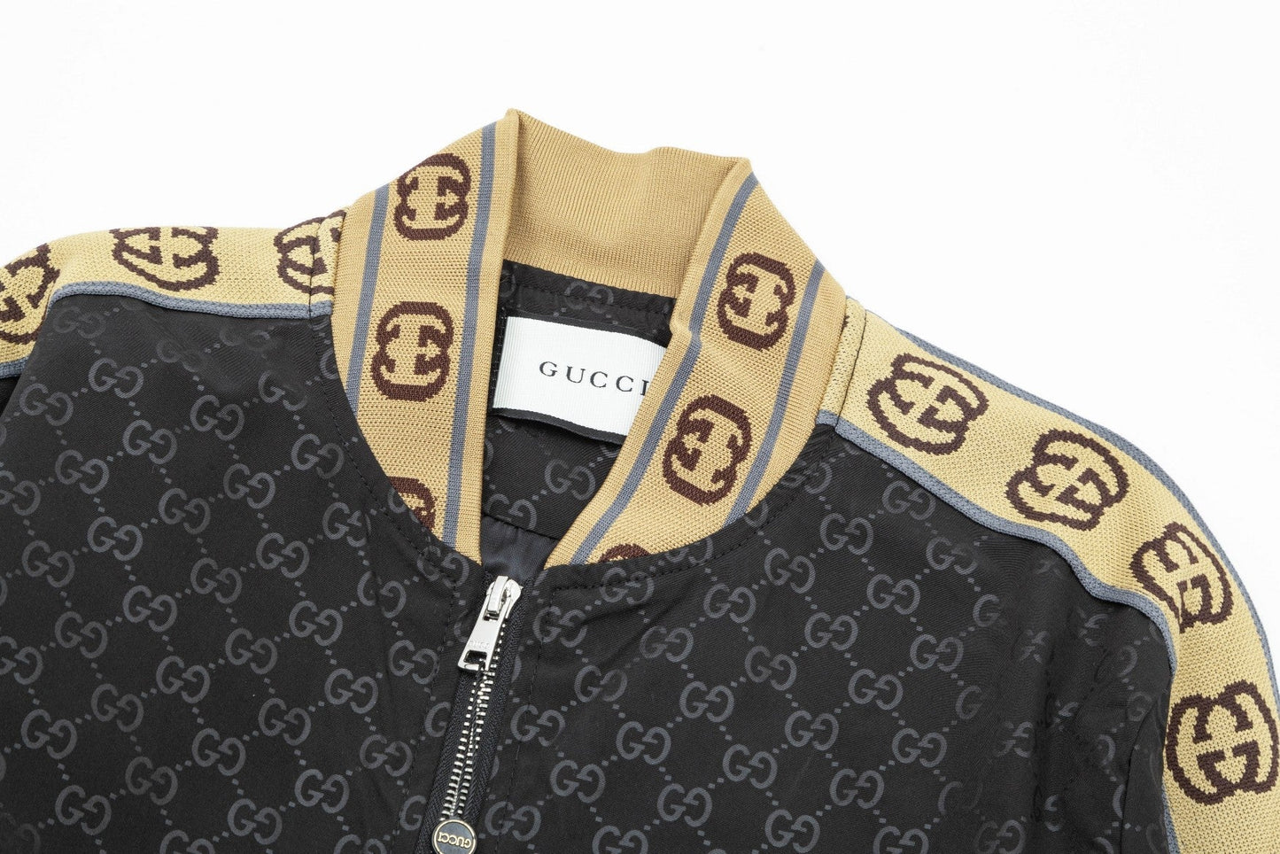 Striped Double G jacket