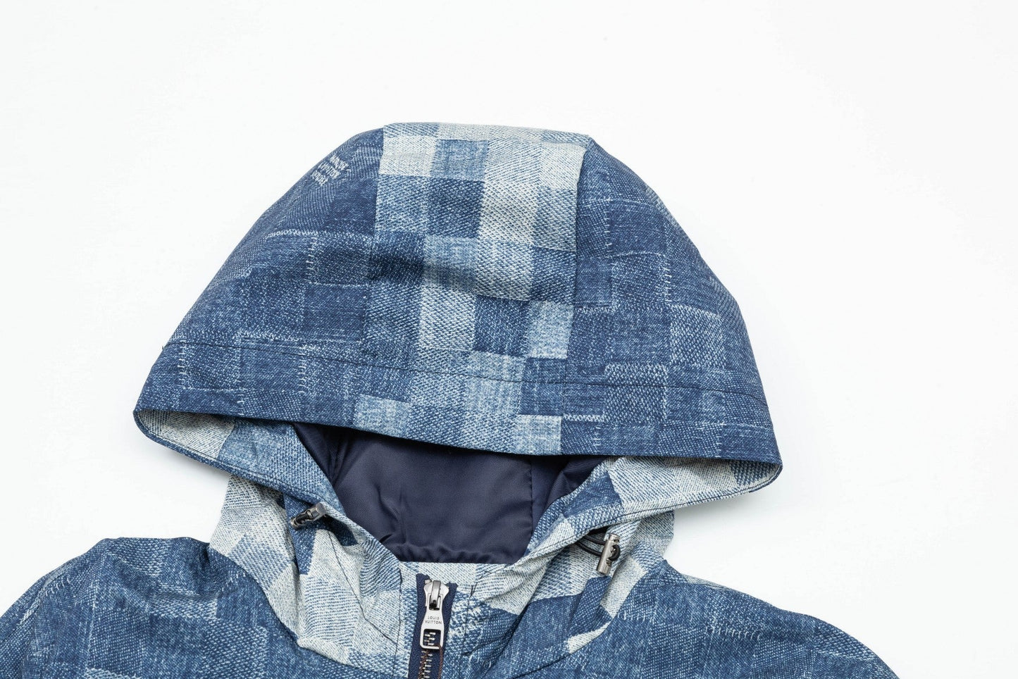 Blue Flag Grid Jacket