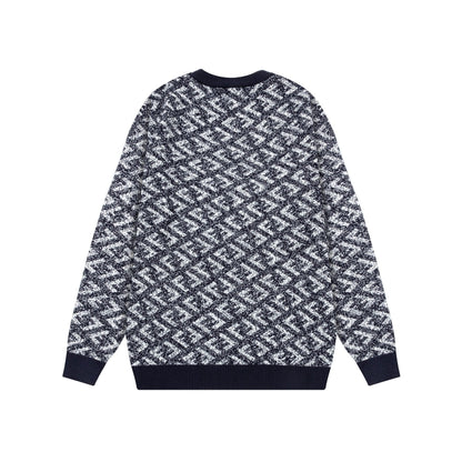 All Over Print Jacquard Sweater