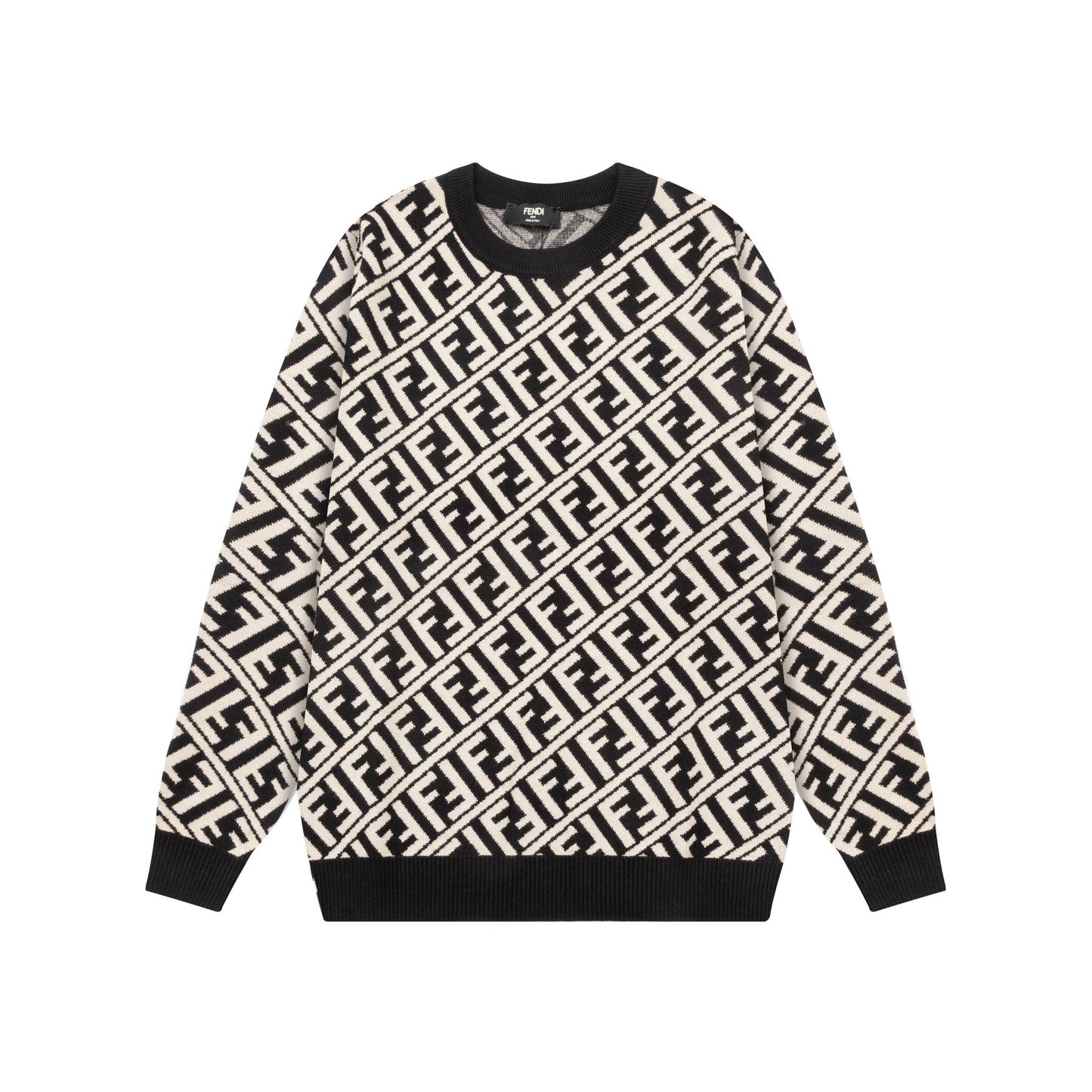 All Over Print Jacquard Sweater