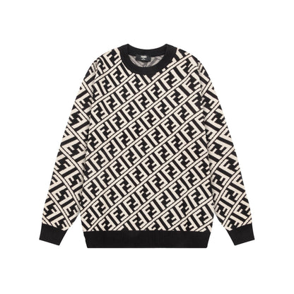 All Over Print Jacquard Sweater