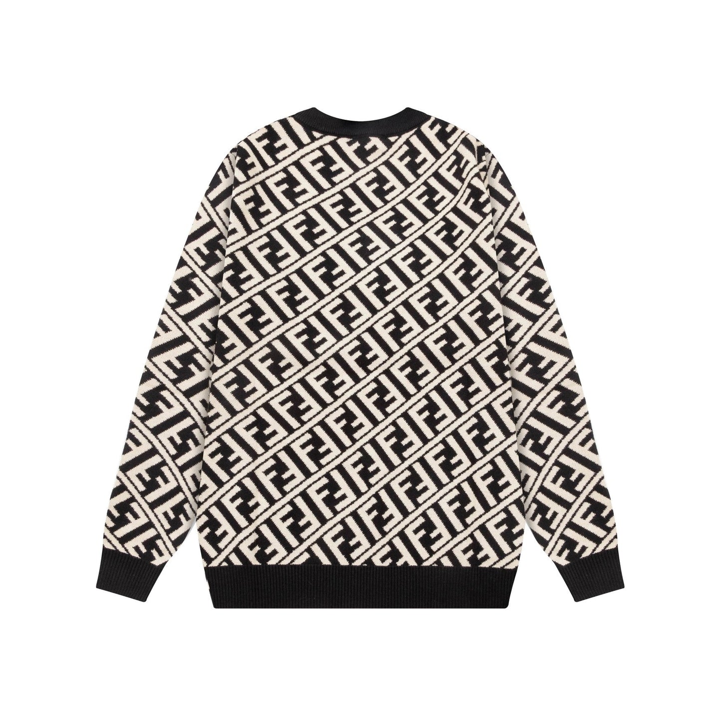 All Over Print Jacquard Sweater