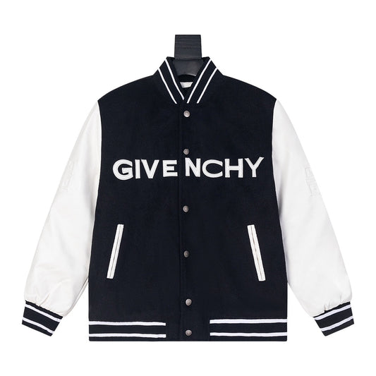 Letter Embroidery Baseball Jacket