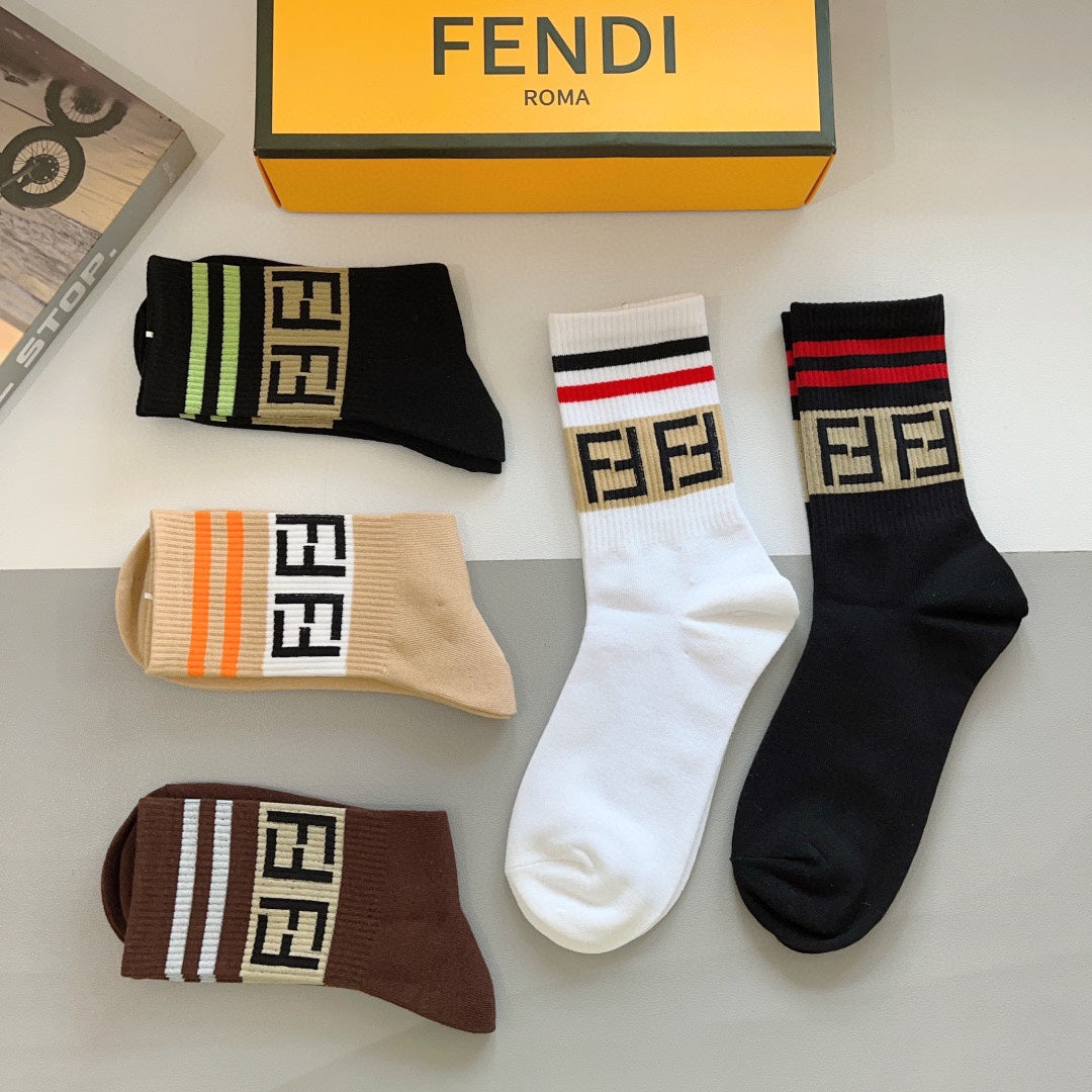 Double F Pattern Socks