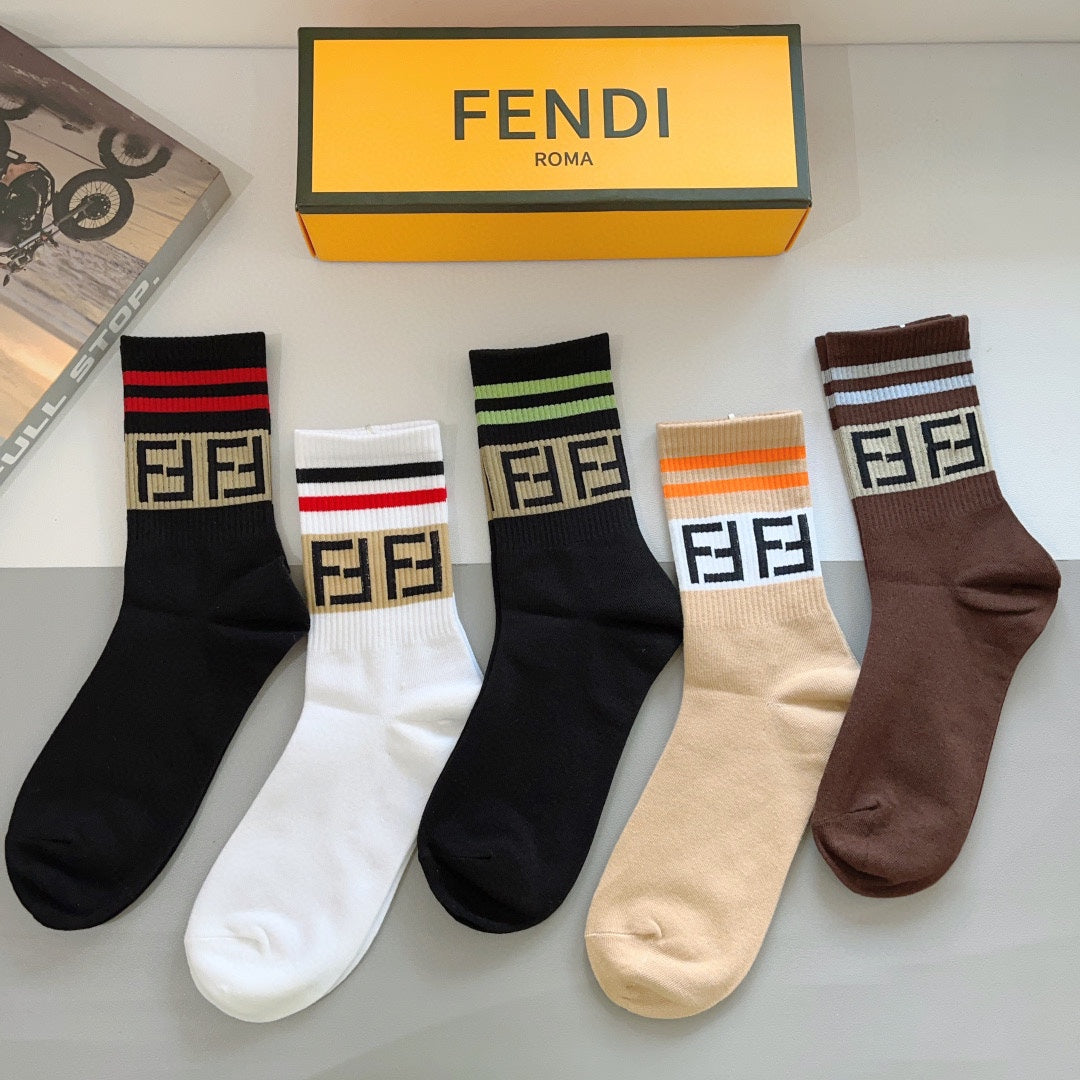 Double F Pattern Socks