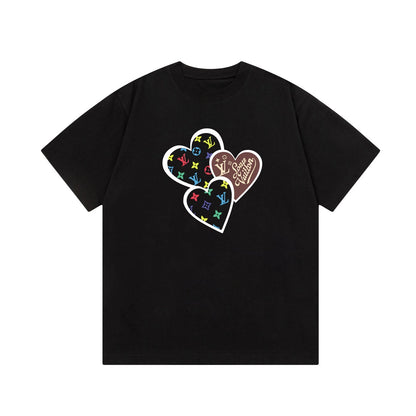 Love Stitching Print T Shirt