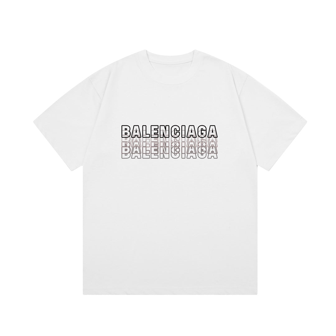 Overlapping Letters Print T Shirt