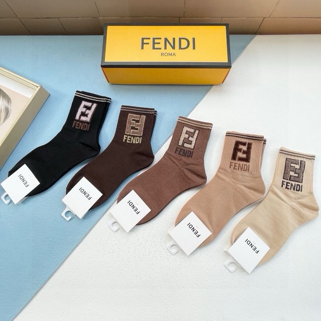 Big F New Arrival Middle-Tube Socks