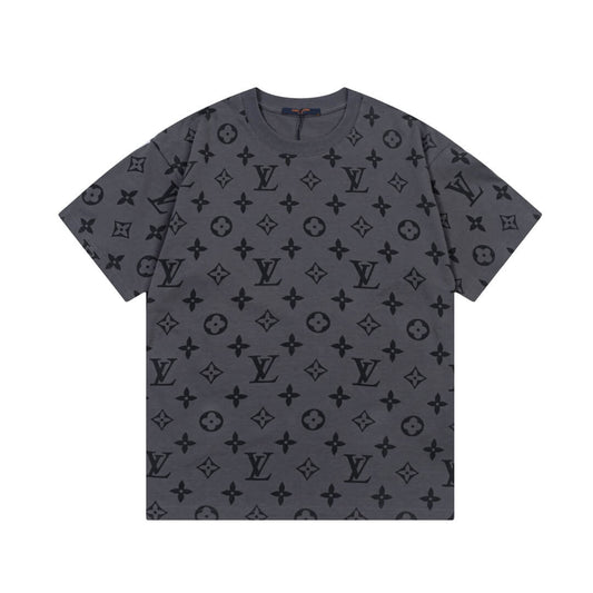 Monogram Letter All-Over Print T-shirt